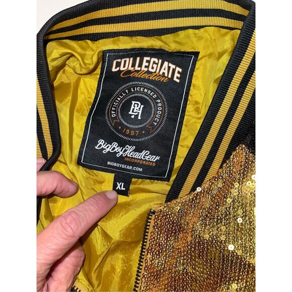 Big Boy Headgear Track Jacket Alabama State Hornets Womens XL Full Zip Black Gol - Picture 4 of 5